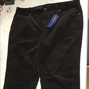 Chaps Corduroy Black Pants